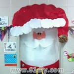 幼儿园圣诞节门布置 圣诞老人
