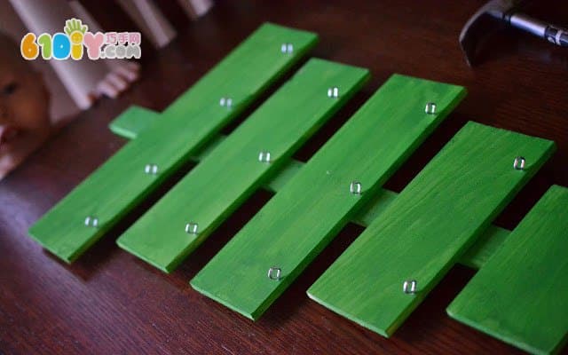 圣诞节DIY 木板条制作圣诞树