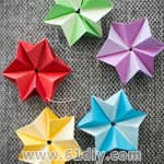 简单的立体星星折纸