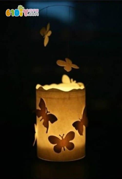 儿童手工制作漂亮的蝴蝶灯笼