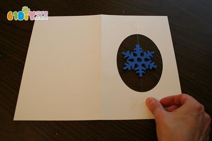新年手工 制作漂亮的雪花贺卡