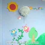 幼儿园春天墙饰布置