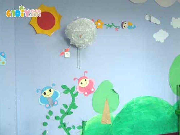 幼儿园春天墙饰布置