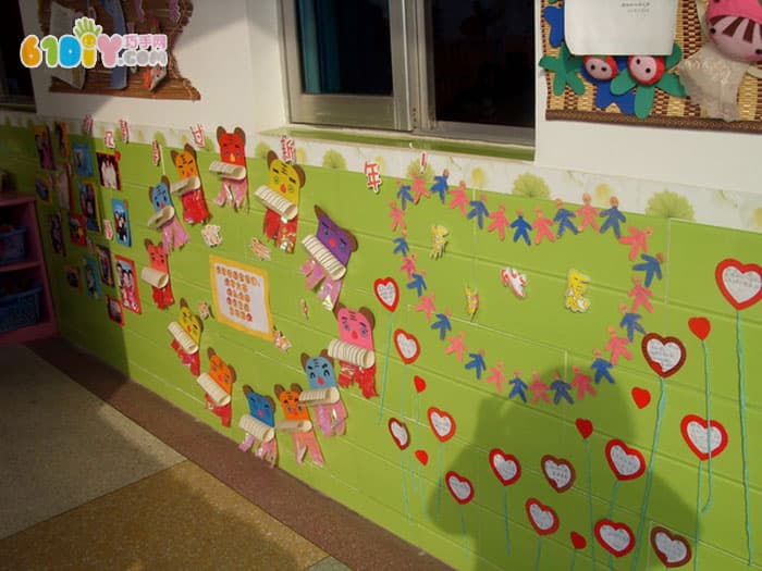 幼儿园喜迎新年走廊布置图片