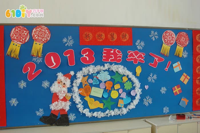 幼儿园新年来了主题墙图片