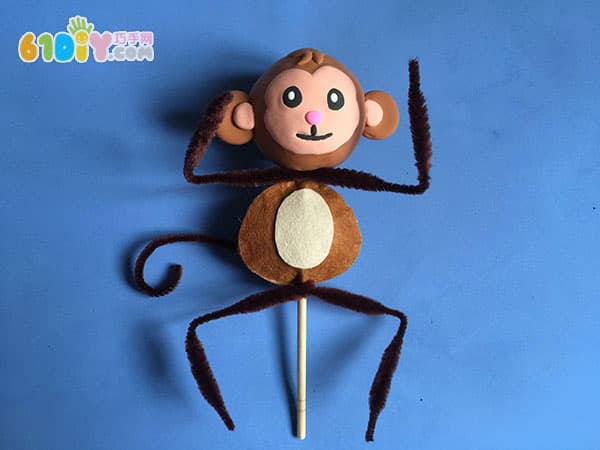 儿童猴年手工 顽皮的小猴子