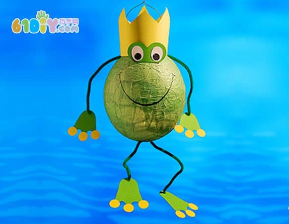 元宵节手工 气球制作卡通青蛙灯笼