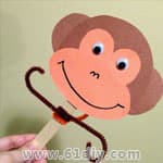 儿童手工diy制作猴子