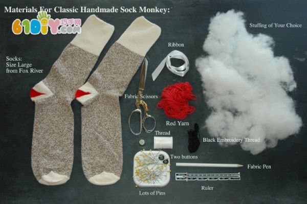 猴年手工 袜子制作布偶猴子