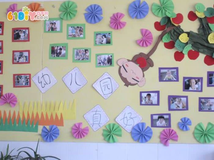 幼儿园照片墙布置_照片墙_巧巧手幼儿手工网