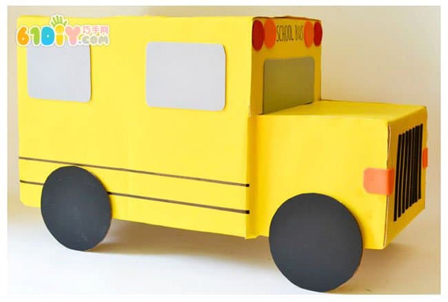 幼儿园玩教具 纸箱汽车DIY_纸盒手工_巧巧手幼