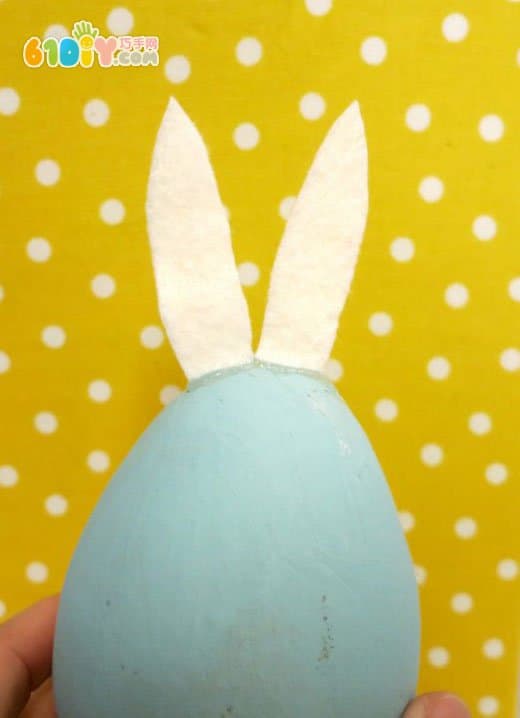 复活节儿童手工制作蛋壳小兔子
