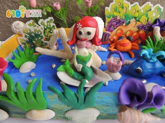 儿童粘土手工 漂亮的海底世界