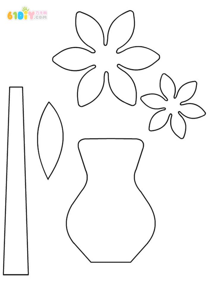 母亲节DIY制作立体花瓶