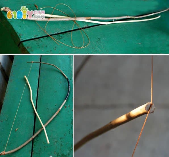 弓箭手工折纸制作过程
