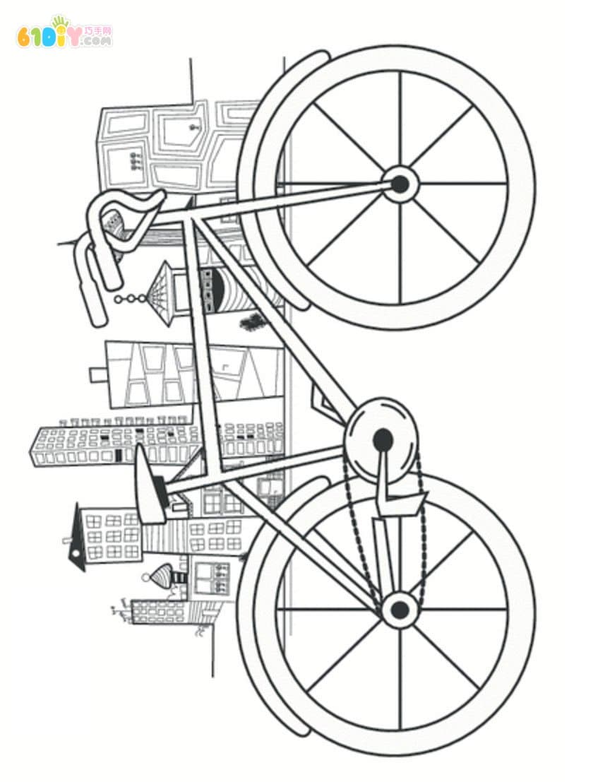 折扇系列手工——城市自行车