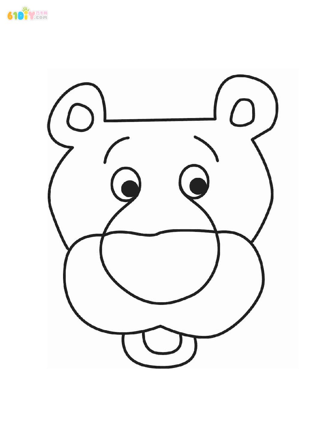儿童树叶创意贴画 狮子和小鱼