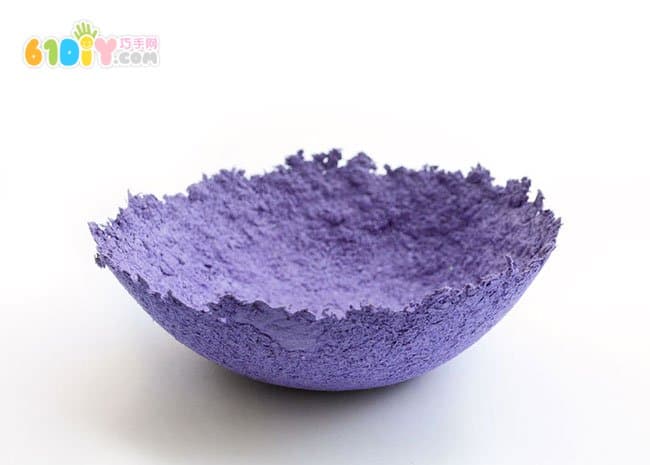 鸡蛋盒废物利用DIY制作收纳碗