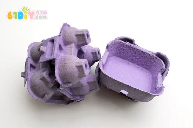 鸡蛋盒废物利用DIY制作收纳碗