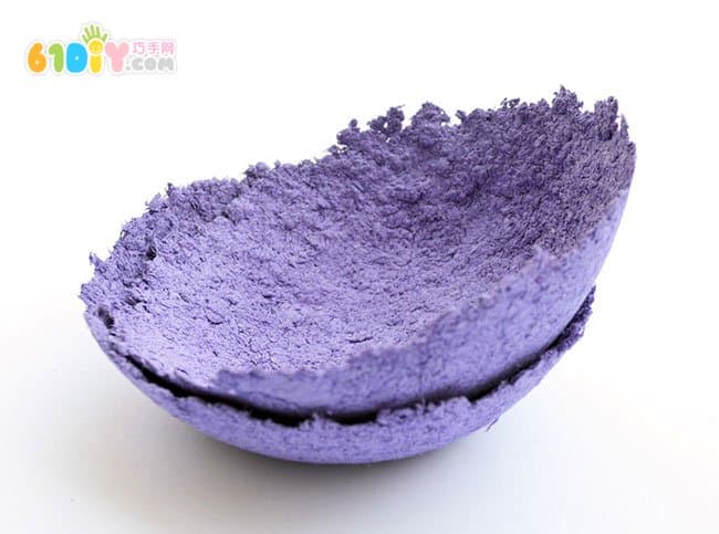 鸡蛋盒废物利用DIY制作收纳碗