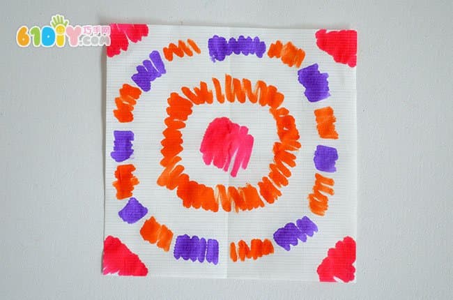 儿童手工 简单奇妙的染色艺术
