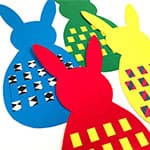 儿童制作简单的纸编兔子