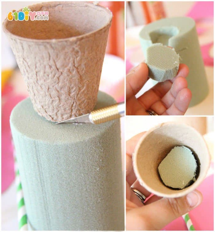 照片手工 美丽花盆DIY