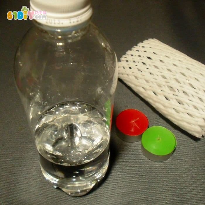 利用水果网套和塑料瓶制作灯笼