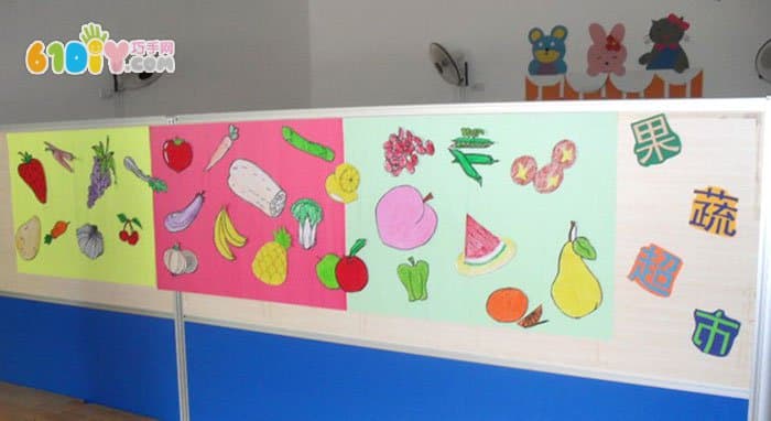 幼儿园果蔬主题墙布置