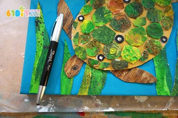 精美的海龟艺术画制作