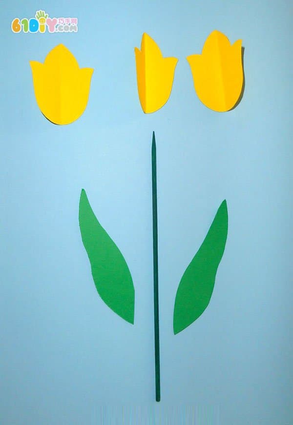 教师节亲子手工 立体的郁金香花