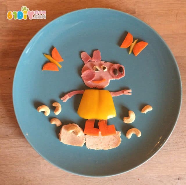 宝宝趣味早餐DIY 可爱粉红小猪