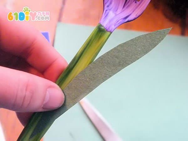 创意DIY 一次性叉子制作郁金香花