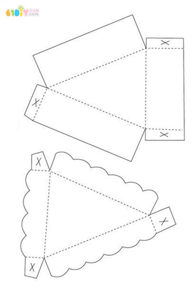 蛋糕形礼物盒制作