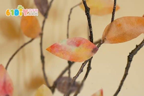 儿童手工制作秋天的立体树