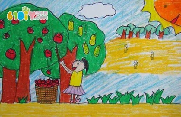 秋天儿童画作品