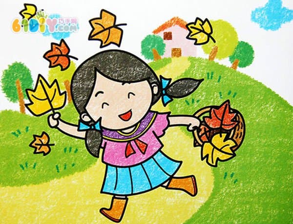 秋天儿童画作品