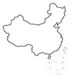 国庆节儿童DIY 中国地图模板