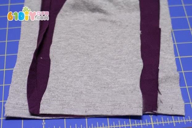 旧衣服制作可爱的波浪款儿童围巾