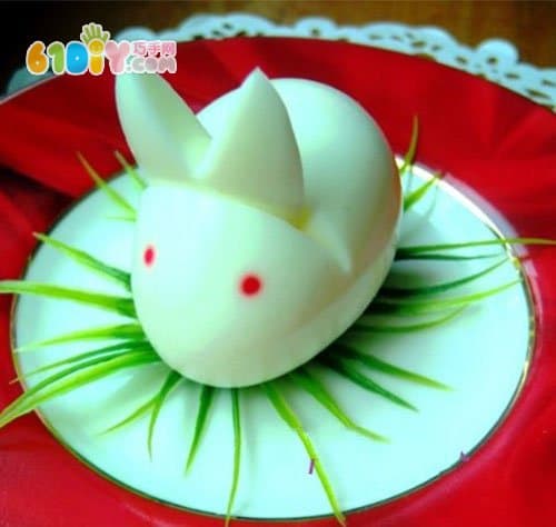 儿童卡通早餐制作 鸡蛋制作小白兔
