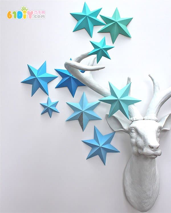 圣诞节装饰六角星制作方法