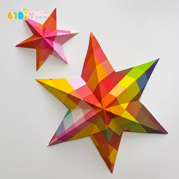 圣诞节装饰六角星制作方法