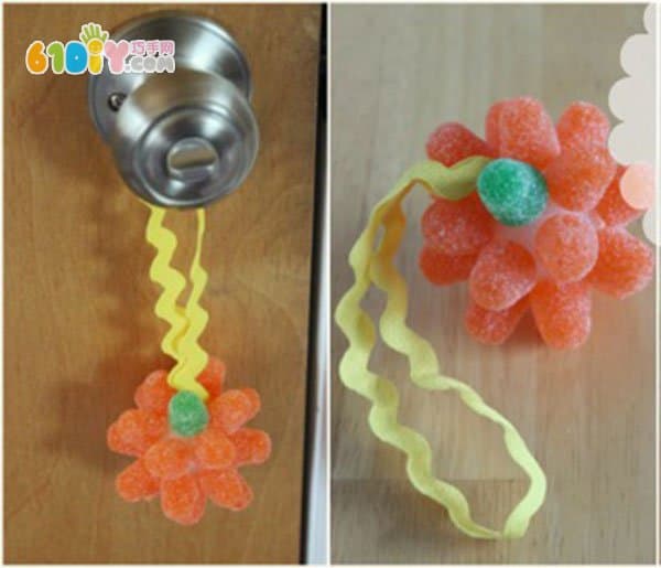 儿童制作迷你水果糖南瓜装饰品