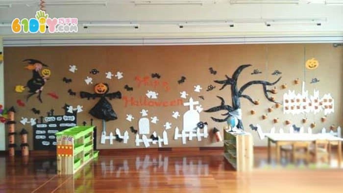 幼儿园万圣节主题墙