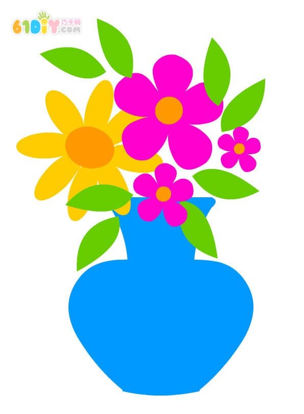 感恩节美丽的花瓶填色图