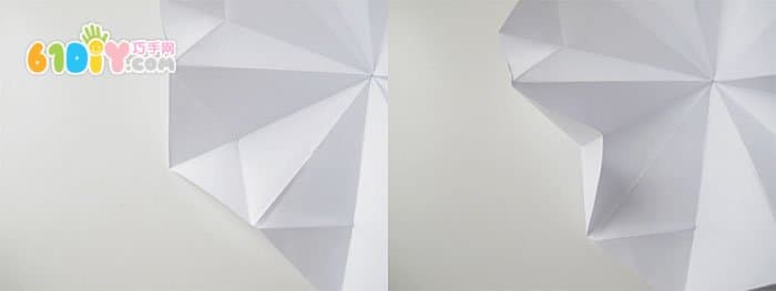 钻石形新年小灯笼折纸过程