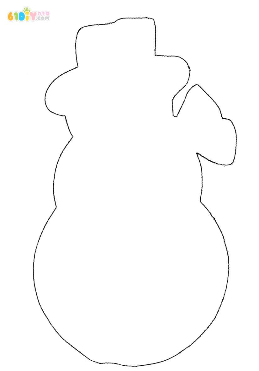 儿童冬天制作搓纸雪人挂饰