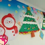 圣诞节主题墙装饰布置