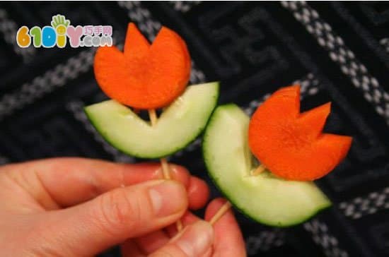 蔬菜手工制作郁金香花