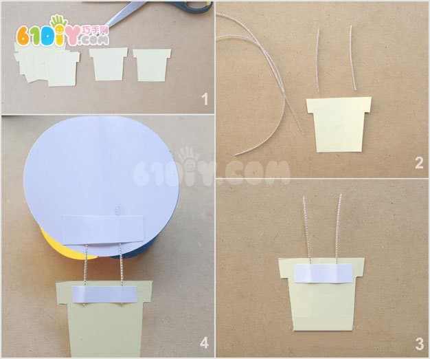 手工制作清新的热气球挂饰